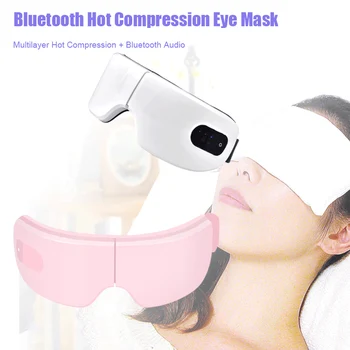 

Eye Massager with Heat and Air Pressure Music for Eye Relief Foldable Temple Massager MSU88