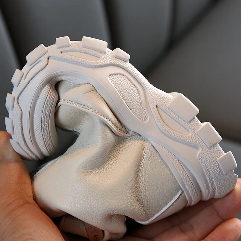 Tanie Obuwie dziecięce 2019 jesienne nowe chłopięce dziewczęce Martin buty antypoślizgowe miękkie dno poręczne skórzane rozmiar butów 26 do 37