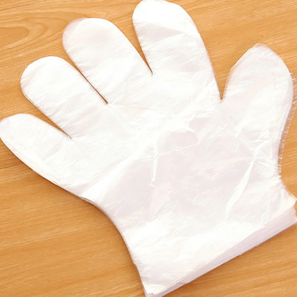 Горячие прозрачные одноразовые резиновые перчатки Ресторан домашний сервис питание гигиенические принадлежности LSK99