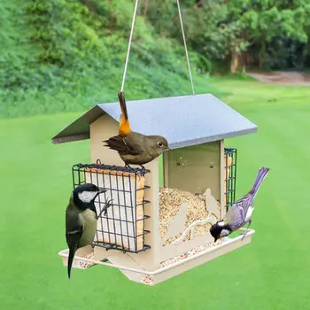 

Outdoor bird feeder, garden decoration, villa, balcony bird feeder, automatic bird feeding trough