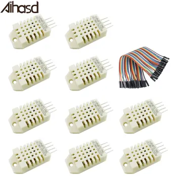 

Aihasd 10PCS DHT22/AM2302 Temperature Humidity Sensor Module Digital Measurement for Arduino Raspberry Pi 2 3 DIY
