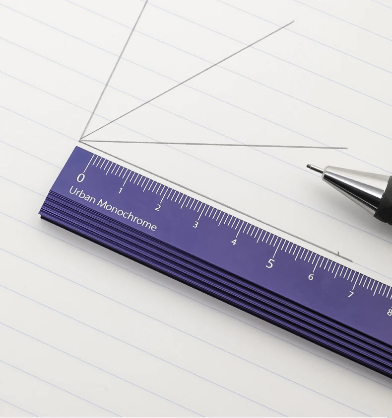Ruler Multifunctional Aluminum Ruler 18cm Retro Style Student Stationery Translucent/foldable Japan KOKUYO stainless steel ruler,ruler set,drawing ruler,straight ruler,folding ruler,metal ruler,rotatable ruler