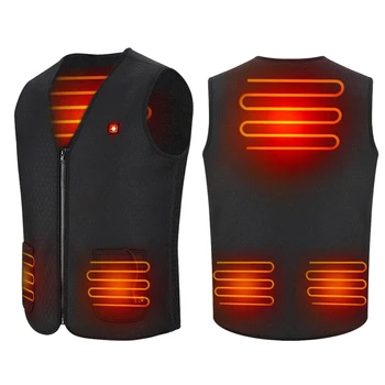 

Winter Heated Vest Electric Body Warmer Heating Waistcoat USB Thermal Warm Vest Men Women Hiking Clothing Vest for Man Woman