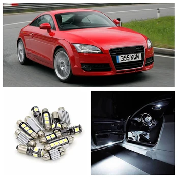 

14pcs Canbus Error Free Car White LED Light Bulbs Interior Package Kit For 2000-2006 Audi TT MK1 Map Dome Trunk Courtesy Lamp