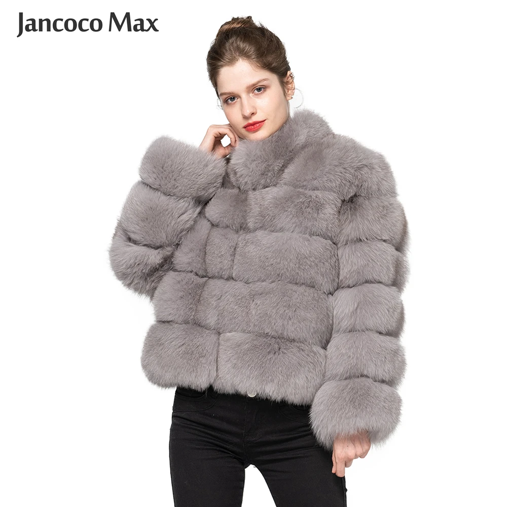 Jancoco Max 2019 Новинка зимнее плотное теплое женское 5 рядное пальто с воротником из