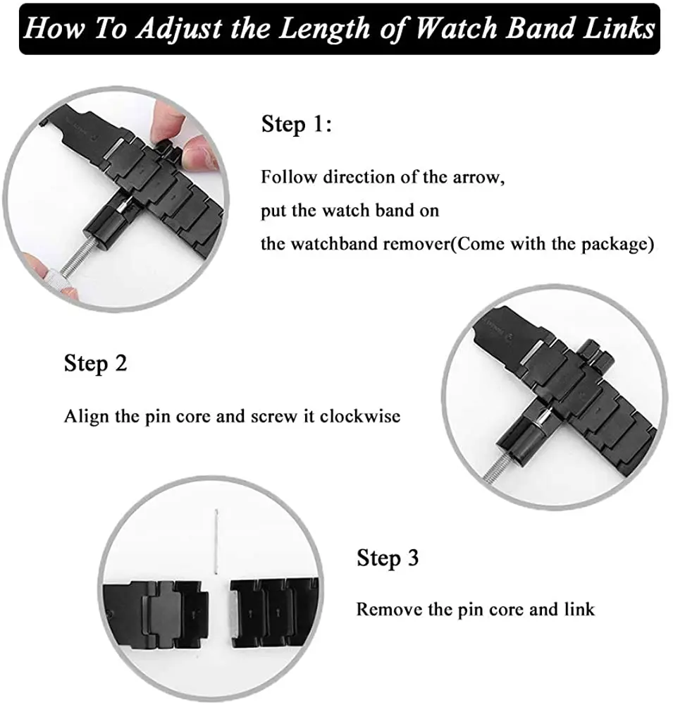 Metal strap for Samsung Galaxy watch4/Huawei watch 3/Amazfit GTR stainless steel butterfly buckle strap for Huawei GT2 22mm 20mm