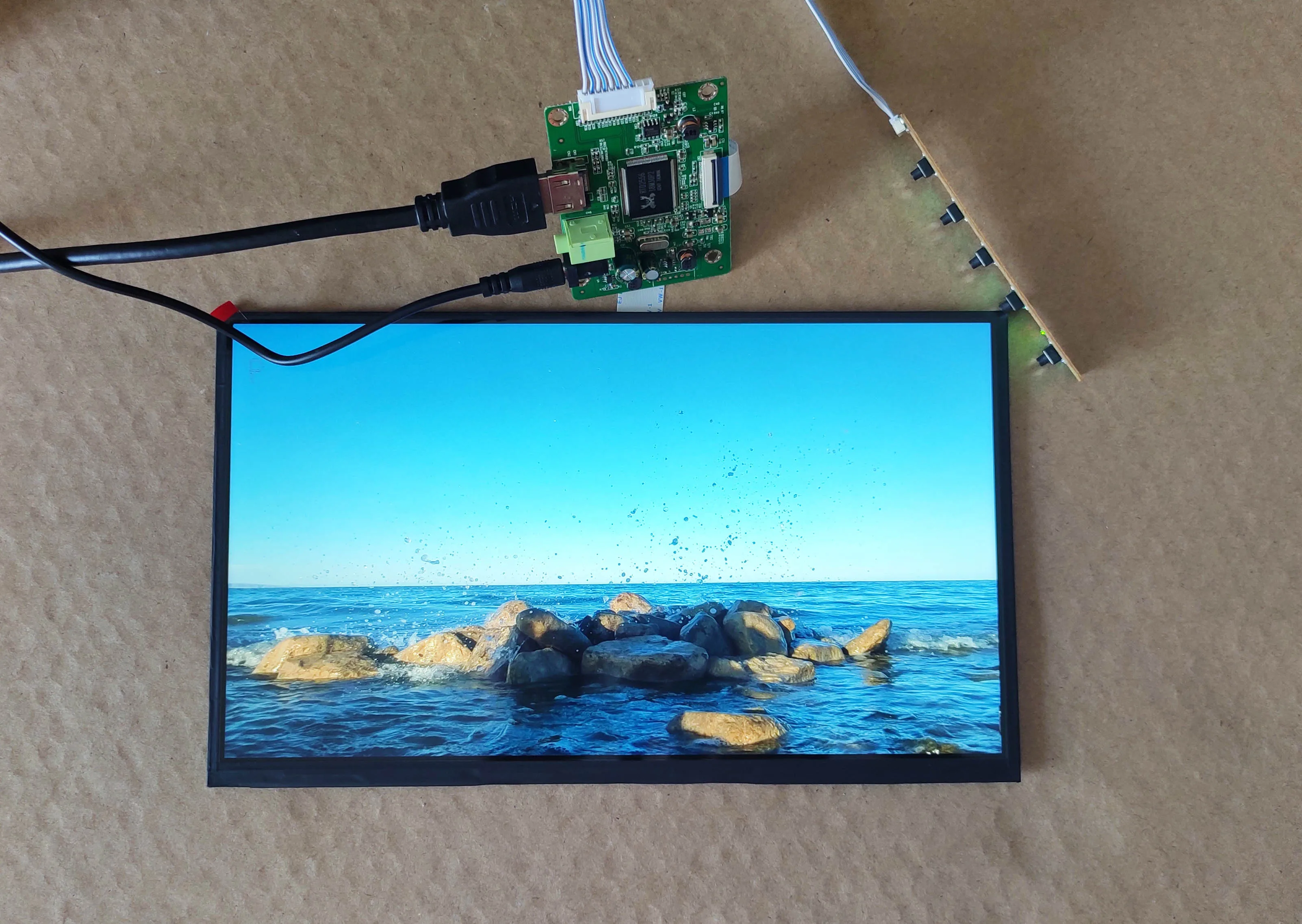 

11.6 inch Display Kit USB 5V 1920*1080P High brightness 600ccd Sharp LCD Screen Mult Fngers Touch Support Win7 8 10 Raspberry Pi