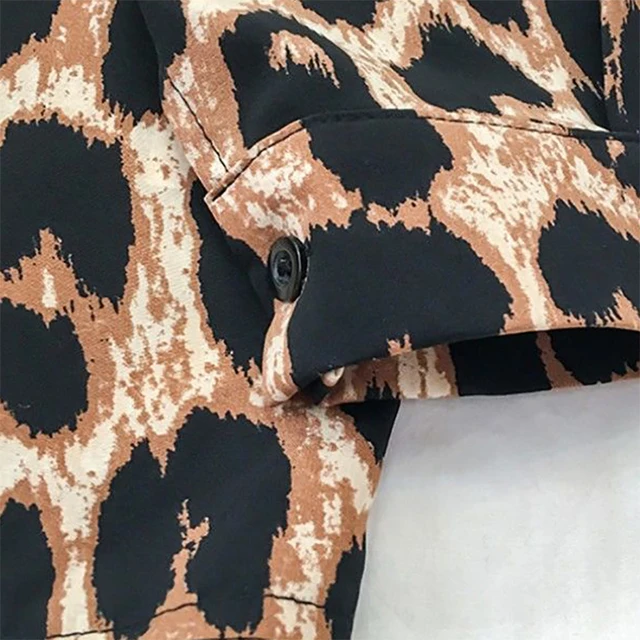 женские рубашки с леопардовым принтом новинка осенне зимние фотография