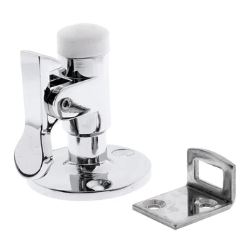 

Marine Door Stop and Catch with White Bumper Polished Door Holder Stainless Steel Boat Accessories Silver