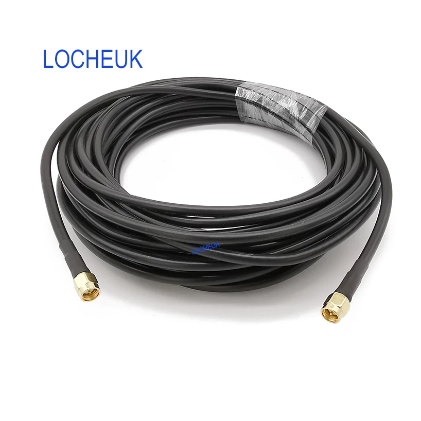 

RG58 0-3Ghz Pigtail Antenna Extension Cable SMA Male to SMA Male Plug RF Coaxial Adapter WIFI Router Cable RG58 Connector
