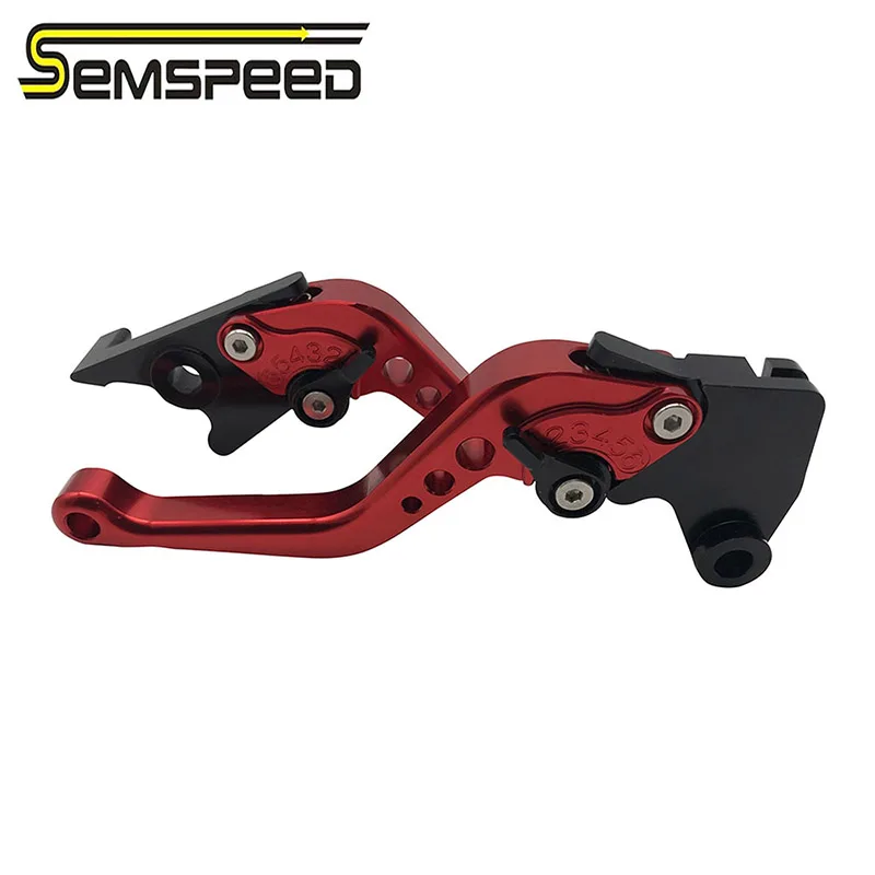 Рычаг сцепления тормоза Semspeed Мотоцикл CNC Алюминиевые Короткие тормозные рычаги для Honda ADV 150 adv 150 - Цвет: Red