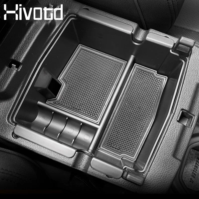 Hivotd для Jeep Wrangler Rubicon JL 2018 2019 центральный автомобильный подлокотник хранения