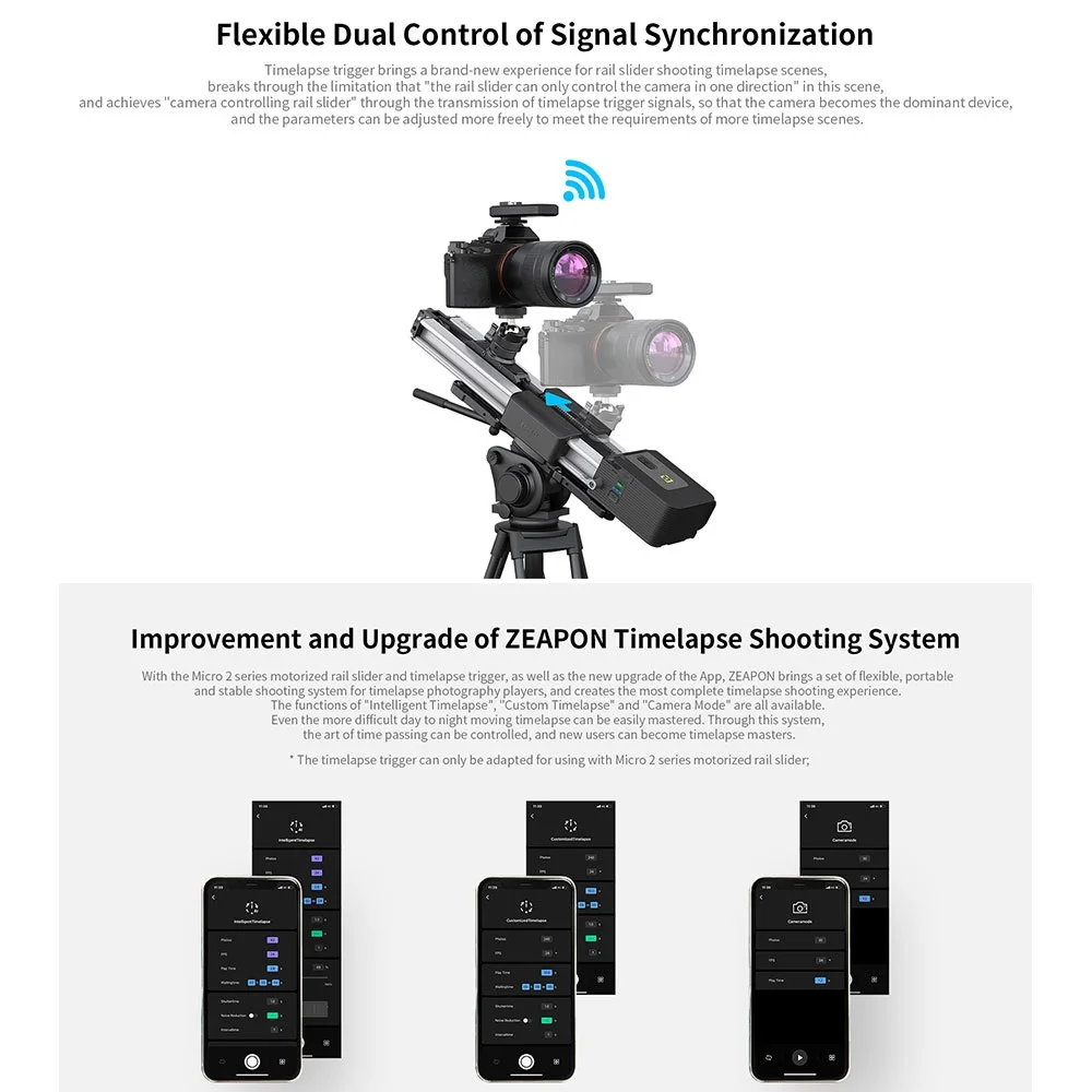 ZEAPON AF-E1 Creation Delay Synchronizer Timelapse Trigger
