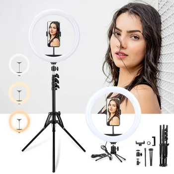 

12inch Selfie Ring Lamp Led Ring Light Selfie With Tripod Selfie Fill Light Video Photography LED Selfie Ring Light For Makeup