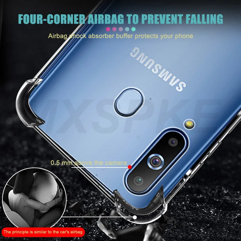 Роскошный противоударный Прозрачный чехол для Samsung Galaxy A5 A7 A9 J2 J8 2018 чехлы A6 A8 J4 J6 Plus