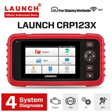 LAUNCH X431 CRP123X Автомобильный сканер OBD2 автомобильный диагностический инструмент инструменты для автоматического сканирования двигателя ABS SRS AT test PK Creader VII+ CRP123