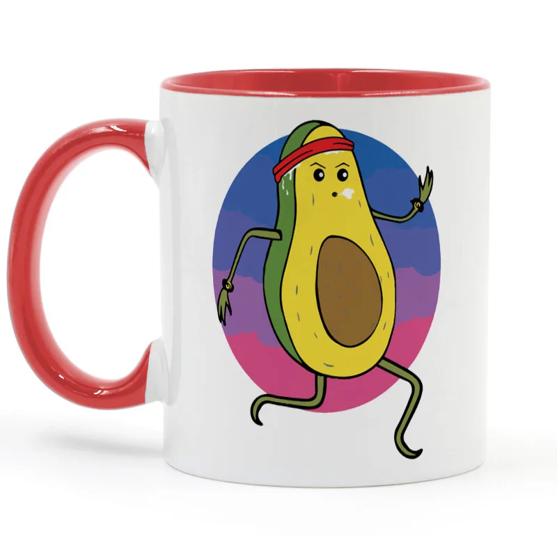 Keto Diet Running Avocado Coffee Mug Ceramic Cup Gifts 11oz Keto Diet Running Avocado Coffee Mug Ceramic Cup Gifts 11oz