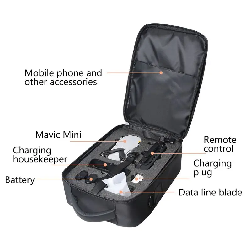 1 шт. Ткань Оксфорд Кроссбоди Сумка Для Хранения Чехол Коробка для DJI Mavic Mini Drone