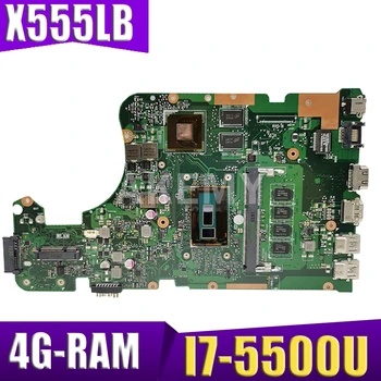 شراءEDP X555LB Mainboard X555LD REV 3.6 لأجهزة الكمبيوتر المحمول ASUS X555LJ X555LF X555LB X555LP وحدة المعالجة المركزية للكمبيوتر المحمول 4G-RAM I7-5500 2GB