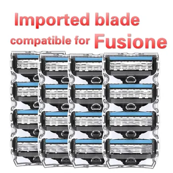 

TFLYSHAVE Manual Razor Blade For Men Face Care 5 Layers Shaving Cassette Stainless Steel Safety Blades Suit For Gillet Fusion
