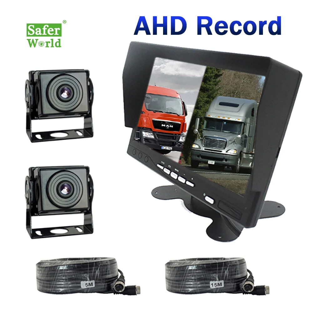 

12V Bus 7 Inch AHD Night Vision Digital Front Rear View Security Reverse Backup Car Camera Monitor System