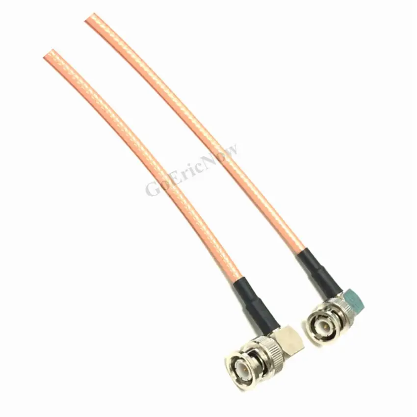 

5 pcs RF Coaxial Right Angle BNC Male to Right Angle BNC Male for RG142 Jumper Cable Connector (30cm)