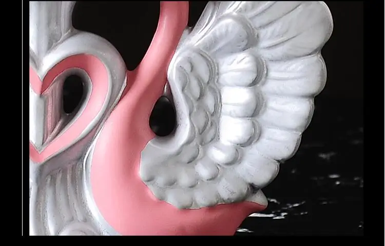 Modern Swan Ceramic Vase+Artificial Flower Ornaments Wedding Gifts Home Livingroom Desk Figurines Furnishing Crafts Decoration