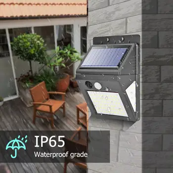 

60/70LED Solar Energy Powered Wall Lamps Human Motion Induction Light Waterproof Outdoor Security Garden Street Lights