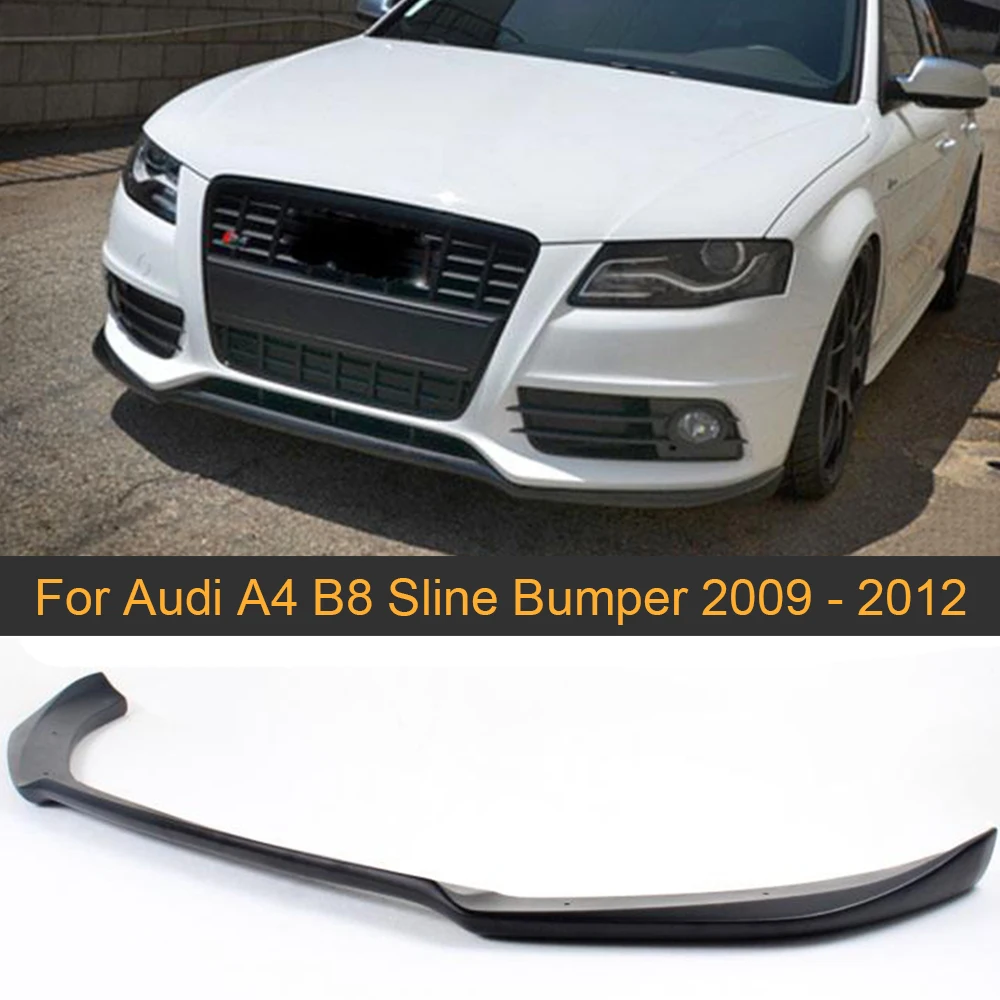 FRP Черный Автомобильный передний бампер для Audi A4 B8 Sline Бампер 2009 2010 2011 2012 праймер краска передний спойлер