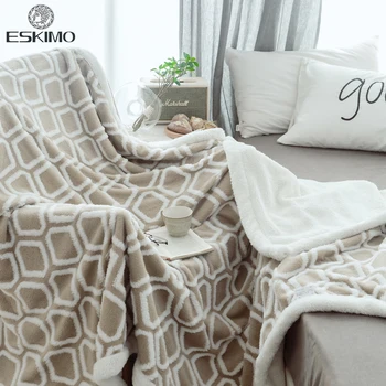 

ESKIMO Winter New Thick Warm Cashmere Blanket for Bed Super Soft Breathable Quilt Comfortable Bed Clothes High Quality Bedding
