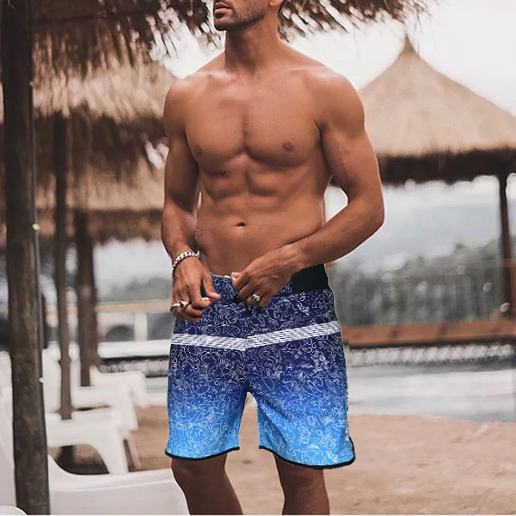 Новинка 2019 мужские шорты для плавания летние пляжные бега Бермуды серфинга