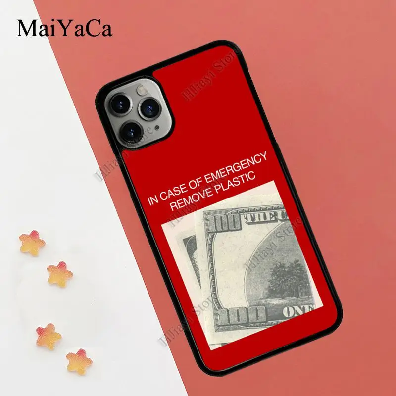 in case of emergency remove plastic phone case