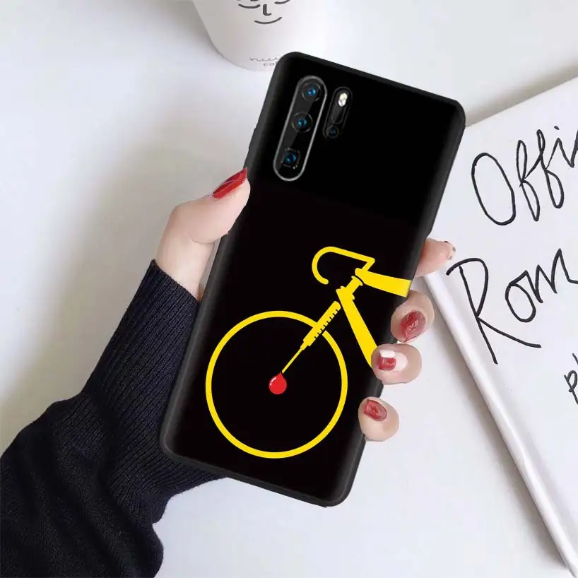 Велосипедный спорт Coqu черный Coque чехол для huawei mate 30 20 10 P30 P20 P10 Pro Lite P Smart Z мягкий чехол для телефона