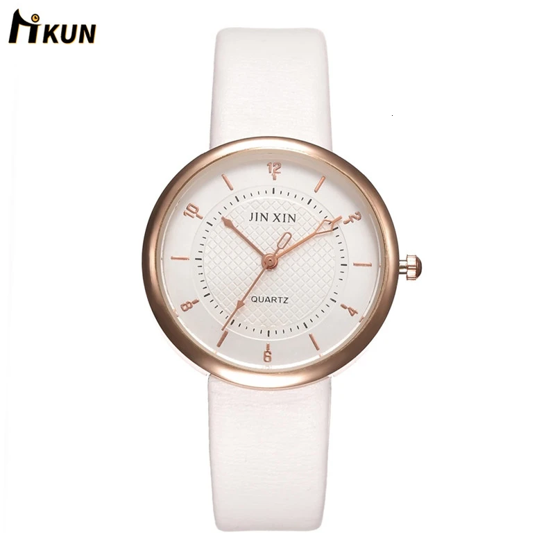 

2019 NEW Fashion Women Watch Fashion Quartz Lady Leather Watchband Date Week Casual Waterproof Wristwatch Gift for Girl Hot Top