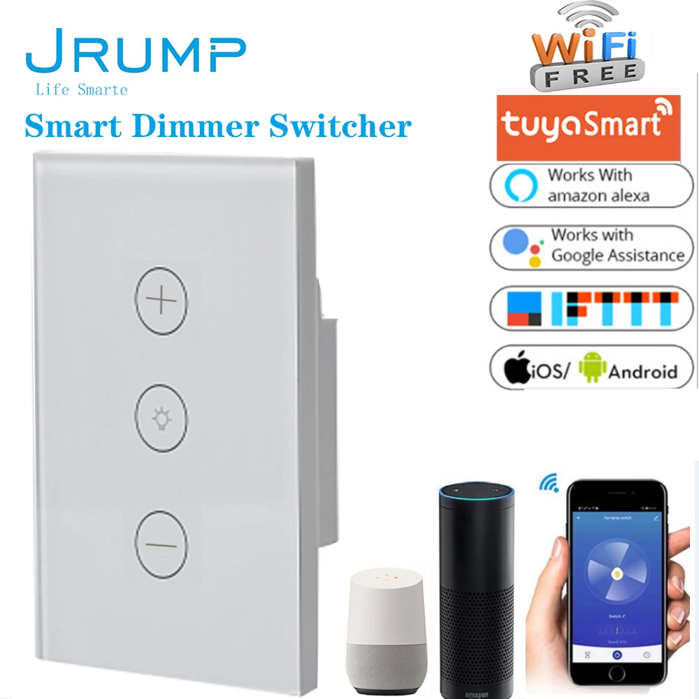 Wi Fi переключатель Jrump с регулировкой яркости|Выключатели| |