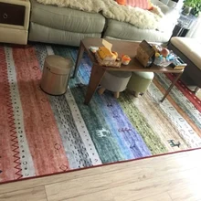 Килим шерсть ручной работы ковер геометрический индийский плед полосатый современный Гобелен Коврик дизайн богемный Iran стиль