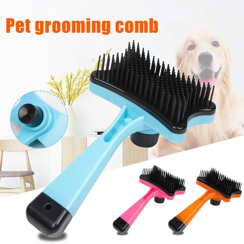 De plástico cepillo para gatos y perros mascotas novio baño cepillos eliminación de cabello cepillo para perros perro accesorios TN88