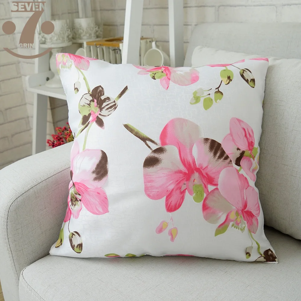 High Quality Creative Pink Grey Purple Color Burnt-Out Mesh 45x45cm Square Home Decorative Pillow Case | Дом и сад