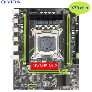 Qiyida-placa base X79, chip X79, LGA 2011, SATA3, compatible con memoria REG ECC y procesador Xeon E5 DDR3