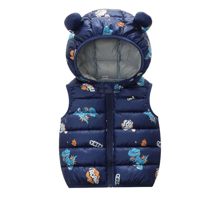 cloak jacket 2022 Autumn Children Warm Vest Baby Cotton Waistcoat Kids Outerwear Vest Children Clothing Boys Girls Hooded Jackets Vest nice winter coats