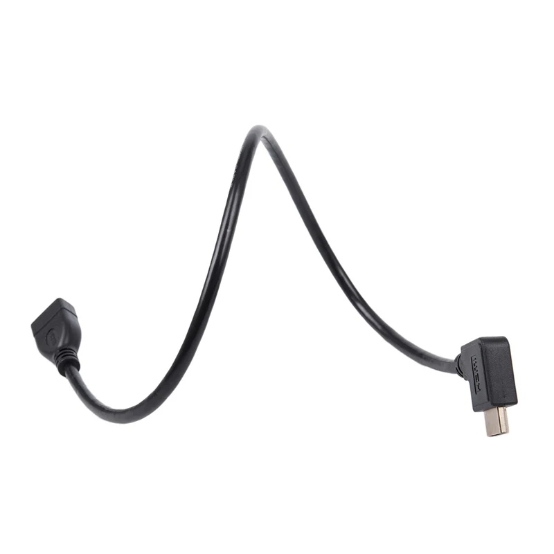Hdmi мама-папа левый угол Удлинительный кабель ТВ ведущий 2,0 высокоскоростной Ethernet 3D Full Hd 1080 P-Поддержка всех Hdmi устройств 50 см