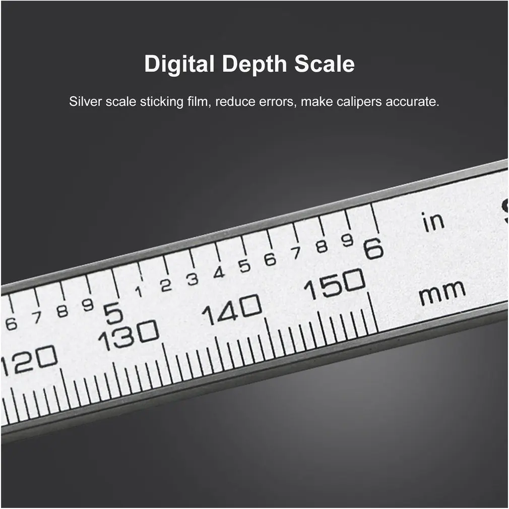 Штангенциркуль цифровой электронный Калибр 0-150 мм Микрометр автоматические измерительные инструменты с экраном глубиномер цифровая шкала-линейка