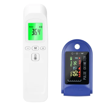 

1PCS pulse oximeter finger Mini Oximeters Pulse Rate Blood Oxygen Saturation Monitor Clear TFT Display Lanyard Silicon Case