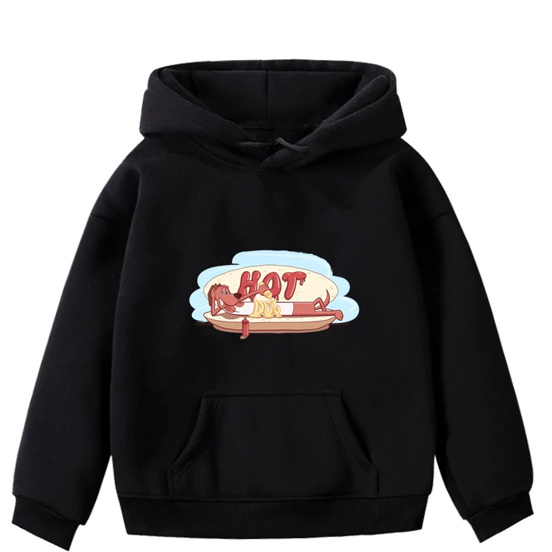 

2019 Dog Print Sweatshirt for Girls Kids Toddler Boy Girls Pullover for Autumn 2019 Clothes Cute Hoodies Cotton Tops 2-14years