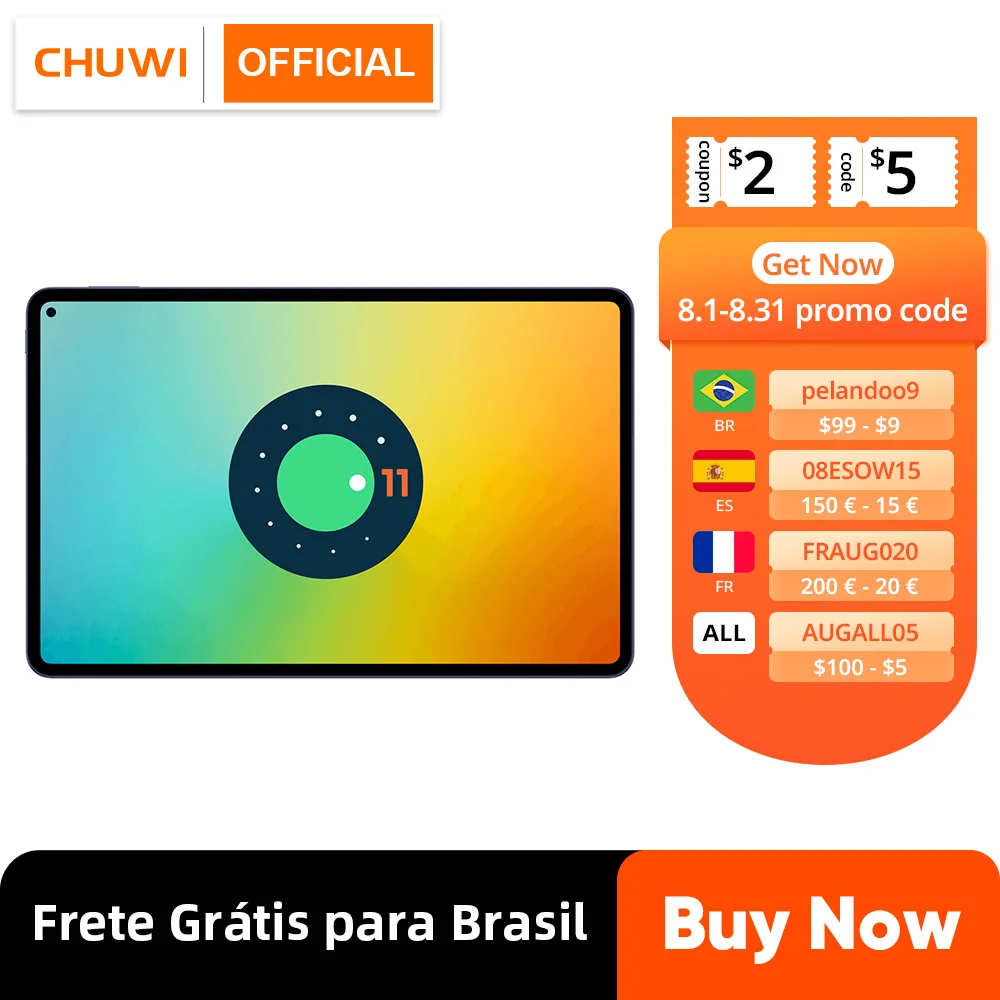 CHUWI HiPad Pro планшет на Android 11 восемь ядер экран 662 дюйма 8 ГБ + 10 | Компьютеры и офис