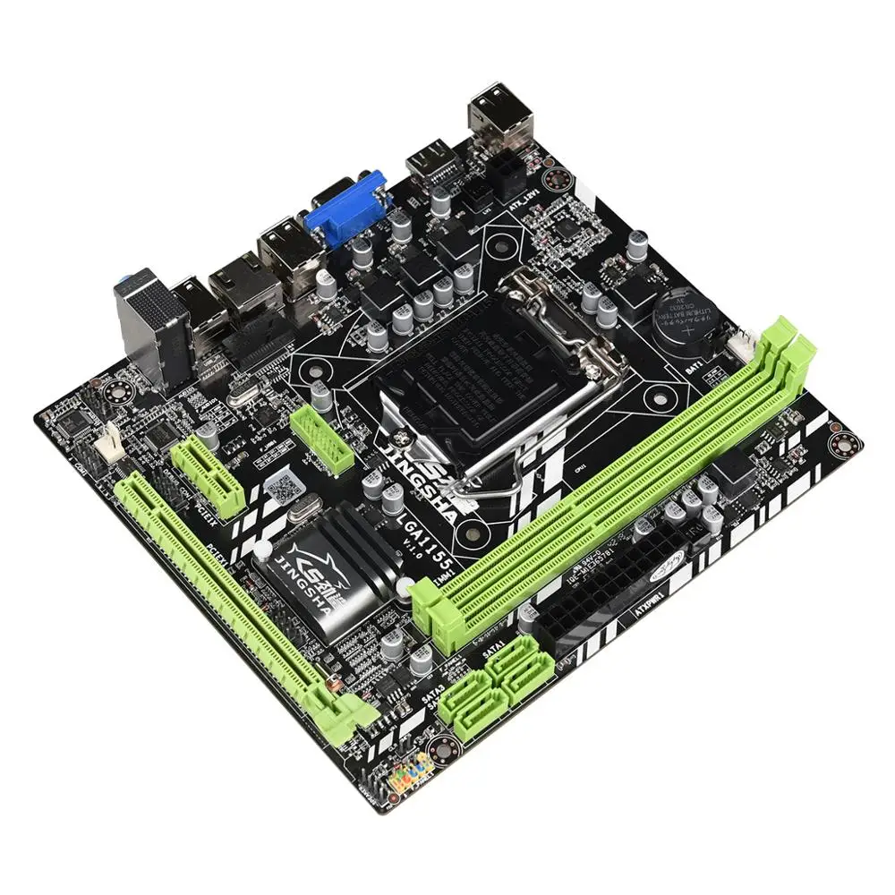 Jingsha H61B материнская плата h61 mATX основная плата Разъем LGA1155 для i3 i5 i7 процессор поддержка ddr3 ПАМЯТЬ до 16 Гб