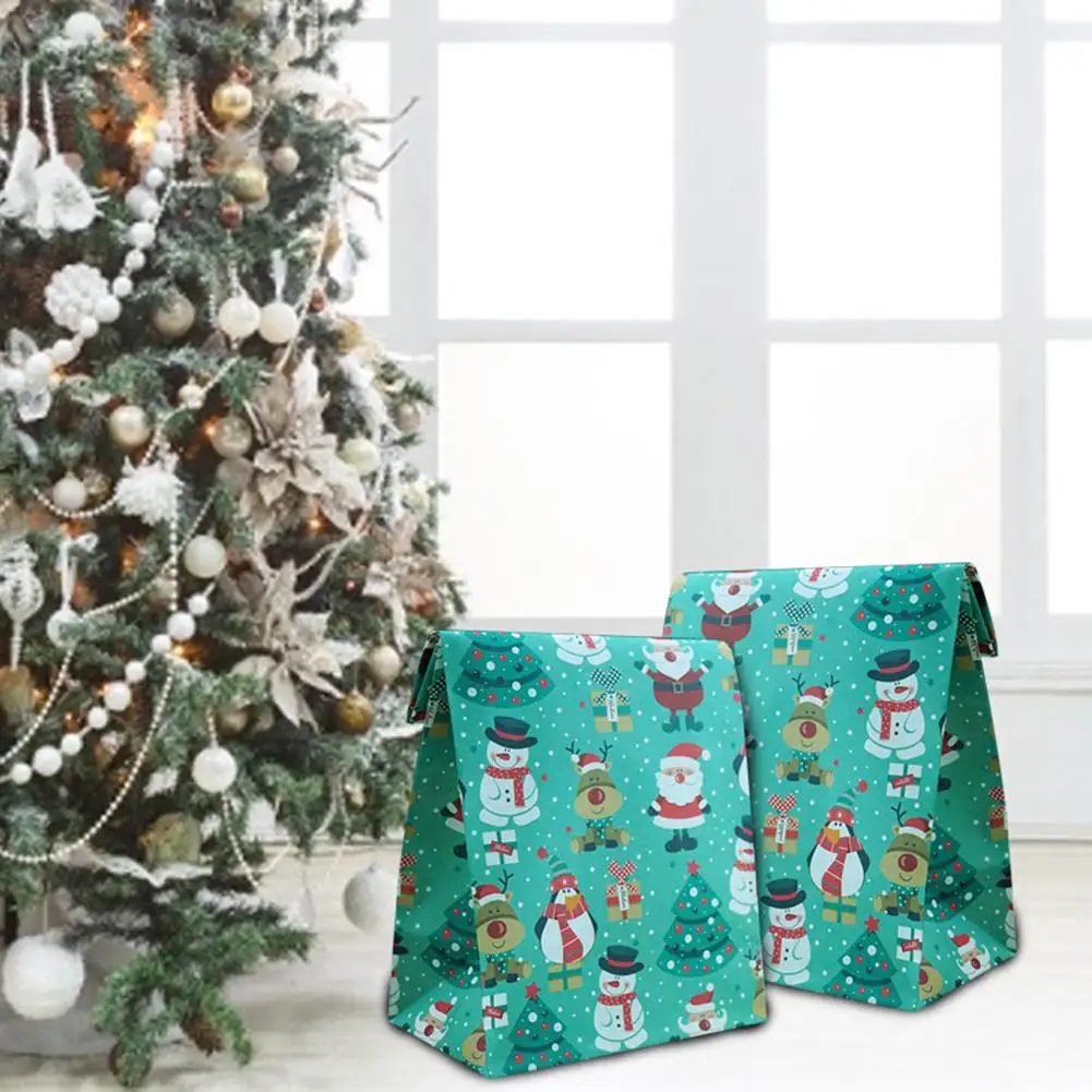 Рождественский подарок мешок Санта-Клауса и снеговика медведь лося Пингвин Puoch рождественские конфеты упаковочная сумка для детей подарок для рождественской вечеринки украшения