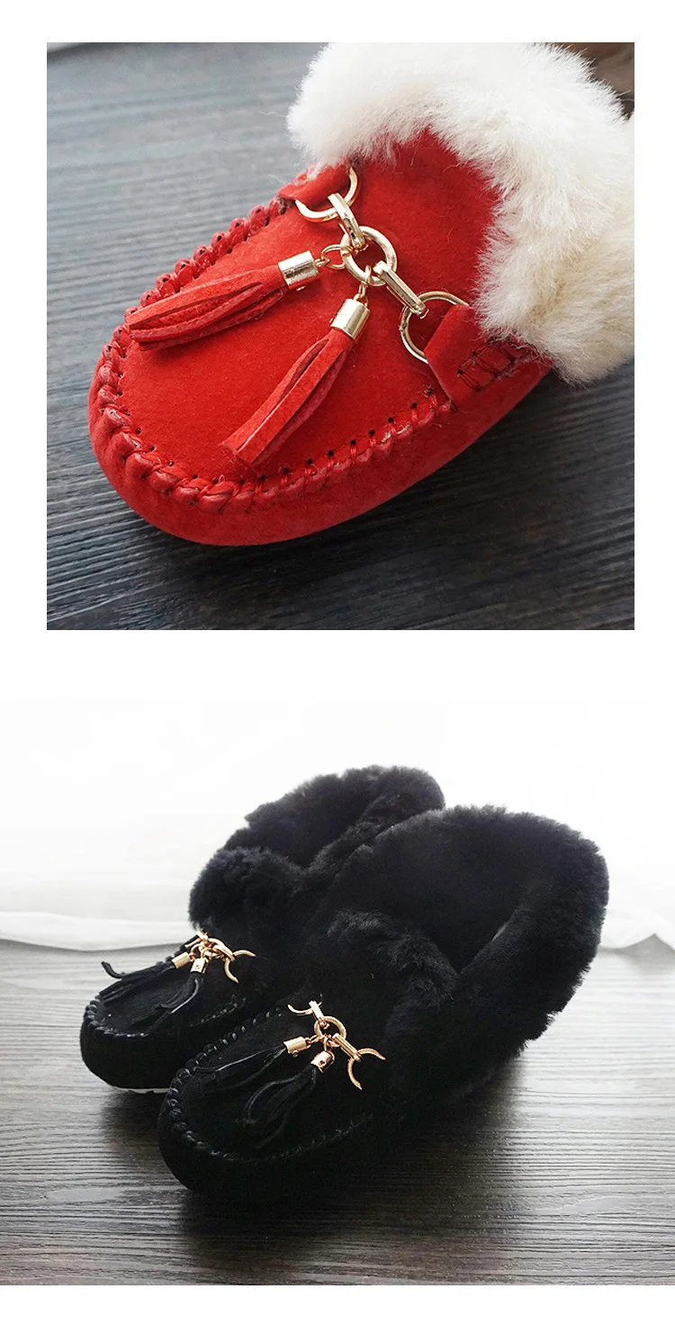 sapatos de inverno casuais mulher botas de neve de couro