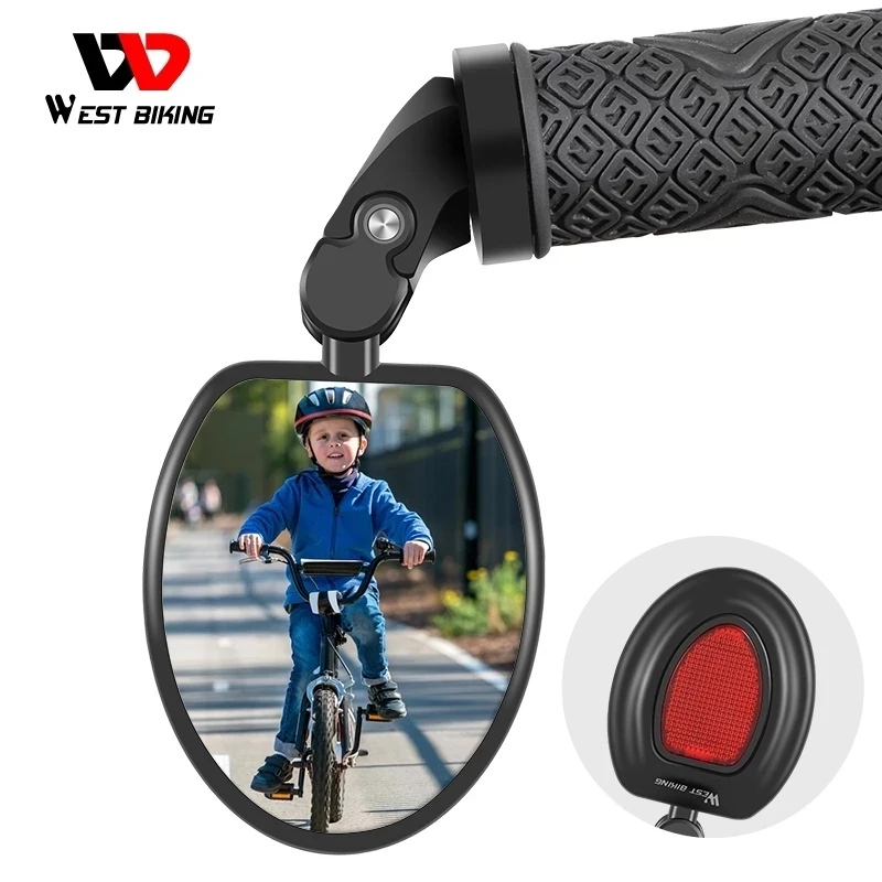 Accessorio Perciclismo per: Bici da Strada E-Bike e Altro Specchietto Convesso 1 PZ Keten Specchietto per Bici MTB Specchietto Retrovisore per Bicicletta Ruotabile a 360° 