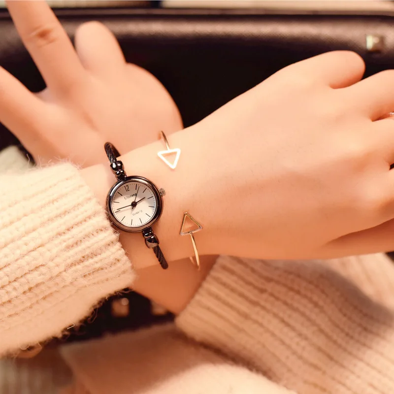 Модный браслет-цепочка, женские часы, очаровательный дизайн, женские наручные часы, Ulzzang, роскошный бренд, маленькие женские кварцевые часы, подарки